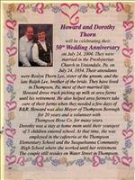 Thorn, Mr. and Mrs. Howard (50th Anniversary)